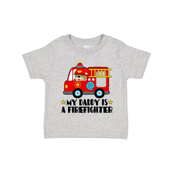 Inktastic Fireman Daddy is a Firefighter Boys or Girls Toddler T-Shirt