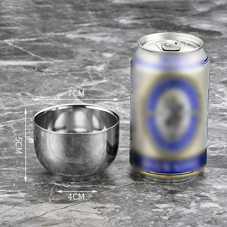 

BESHOM Double insulated water cup Tea cup Stainless Steel Cup Scald-proof Wine Cup