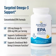 Nordic Naturals EPA Omega-3 Softgels, 1210 Mg, Fish Oil, 60 Ct
