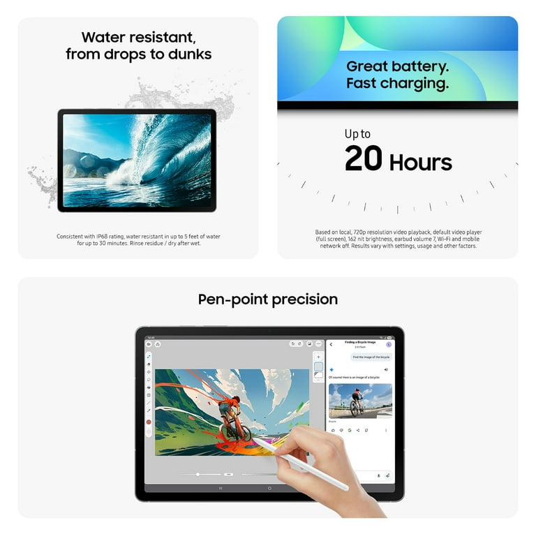 Samsung Galaxy Tab S10 FE 10.9インチ 128GB Samsung Galaxy Tab S10 FE, 10.9” Tablet 128GB, Android, Blue