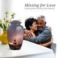 thumbnail image 7 of Eiffel Tower Memorial Cremation Urns For Human Ashes For Man, Gray Urn For Adult Male, Small Keepsake Urn For Mom, Memorial Urns For Human Ashes Adult Woman, 1 Large & 4 Mini (10&3 Inch), 7 of 7