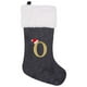 thumbnail image 1 of Calcetín navideño con patas de Papá Noel en 3D | Decoración festiva con motivos de árboles y copos de nieve | Bolsa de regalo colgante de 43 x 19 cm para tarjetas, dulces y pequeños regalos, 1 of 1