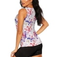 thumbnail image 2 of Goofa Lilies Flowers Printed Womens Workout Tops for Women Sleeveless Yoga Shirts Athletic Running Tank Tops Sleeveless Gym Clothes Workout Apparel-Medium, 2 of 9