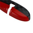 thumbnail image 4 of Black/Grey Checkered Red Rear View Mirror Cover For BMW MINI Cooper R55 R56 R57, 4 of 7