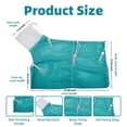 thumbnail image 2 of Breathable Mesh Anti Scratch Adjustable Cat Grooming Bag for Nail Trimming, Bathing - Polyester Soft Cat Washing Bag (Green-White), 2 of 7