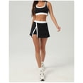 thumbnail image 3 of PISONIC Womens Workout Sets 2 Piece Tennis Sets Skorts Sets Athletic Gym Golf Outfits Tank Top and Skort, 3 of 6
