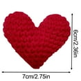 thumbnail image 3 of NANDIYNZHI Hand hook red heart, Yarn woven fabric, Decorative accessories, Suitable for Valentine's Day and Spring Festival, 3 of 5