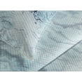 thumbnail image 4 of Ambesonne Marble Print Quilted Bedspread Set 3 Pcs, Soft Ottoman, Queen Size, Pale Blue Grey Mint, 4 of 5