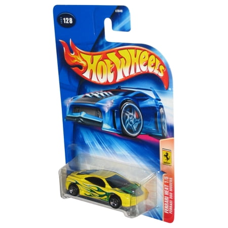Hot Wheels Ferrari Heat 1/5 (2004) Mattel 360 Modena Yellow Toy Car #128
