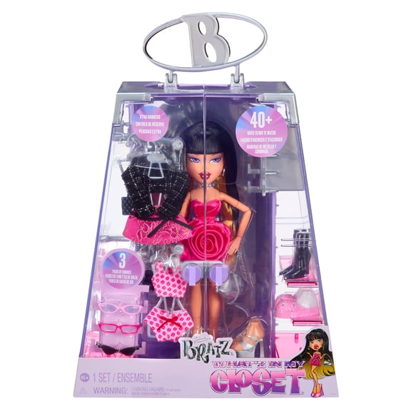 Bratz What'z In My Closet Playset with Dana Fashion Doll, Outfits, Shoes, Mirror & Accessories