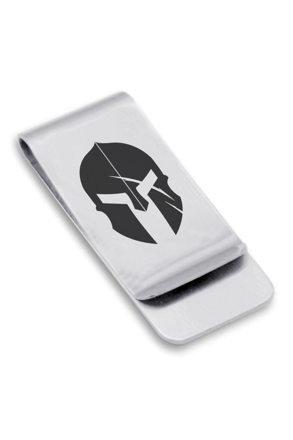 Stainless Steel Gladiator Warrior Champion Classic Slim Money Clip Credit Card Holder