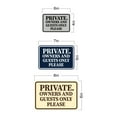 thumbnail image 4 of Classic Framed Private. Owners and Guests Only Please Sign (Black /Gold) - Small, 4 of 4
