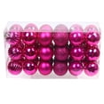 thumbnail image 4 of Bearachild 30 piezas de bolas de Navidad adornos inastillables decoraciones para árboles de Navidad juego de bolas colgantes para decoración de fiesta de Kits de decoración para fiestas Rosa roja Bearachild HA007626-11B, 4 of 6