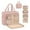 totes for storage, variant on Ladies Hanging Travel Toiletry Bag Jewelry Storage Bag Large Makeup Bag Quilted Cotton Tote Bag Large Size With Zipper Multi-Scene Adaptation For Travel And Daily Use