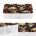 thumbnail image 4 of Skull PU Leather Jewelry Box with Removable Compartment and Necklace Holder - Portable Jewelry Display Case for Jewelry Boxes, 4 of 6