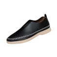 thumbnail image 2 of Avrnliq Womens Black Perforated Slip-On Loafers, Comfortable Cushioned PU Faux Leather Casual Shoes US 6-12,Size 38, 2 of 9