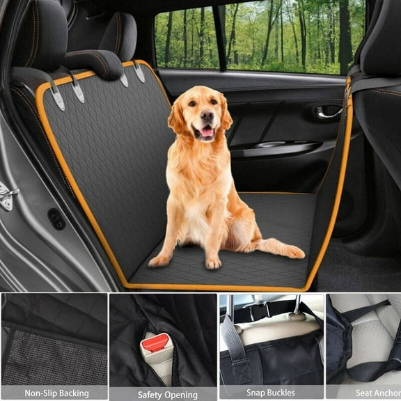 Pet Seat Cover for Dogs Car Back Seat Protector Hammock Resistant Dirty Cushion
