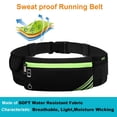 thumbnail image 3 of Running bag belt waist pocket, exercise waist pocket, jogging pocket belt without bounce - black, 3 of 5