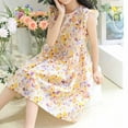 thumbnail image 5 of Agkizg Summer Girls Dresses,Toddler Girls Casual Sundress,Summer Toddler Baby Girls Sleeveless Dress Graphic Print Flying Sleeve Dress Loose Fitting Flowy Beach Dress, 5 of 5