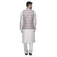 thumbnail image 3 of Atasi Ethnic Kurta Churidar Pajama Set With Printed Nehru Jacket Set For Mens, 3 of 3