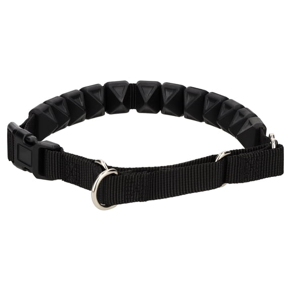 Vibrant Life Soft Tip Adjustable Dog Training Collar, Black, M