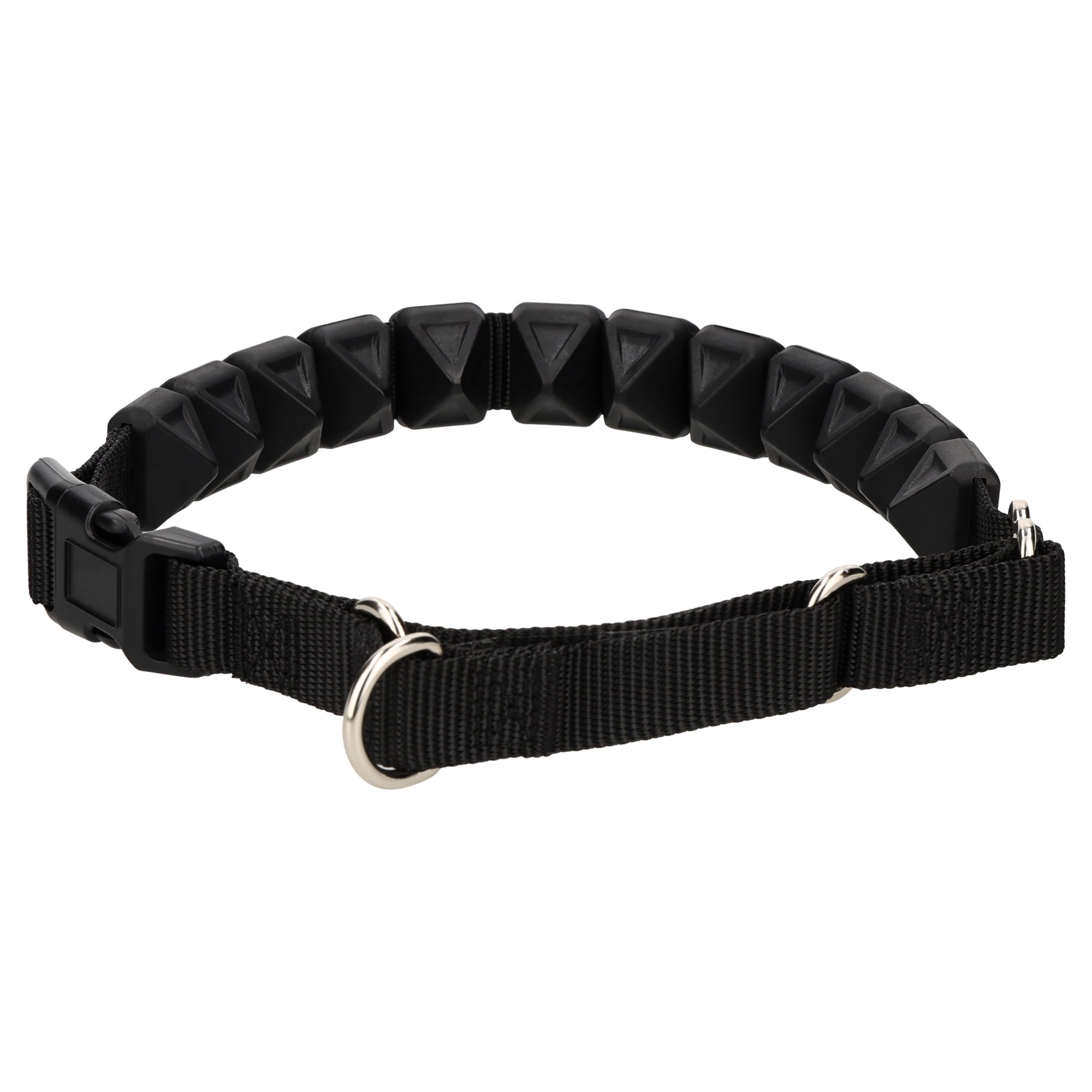 Vibrant Life Soft Tip Adjustable Dog Training Collar, Black, M