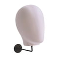 thumbnail image 4 of Expositor de cabeza de maniquí para sombreros, montado en la pared, para tocados, auriculares y auriculares. blanco, 4 of 9