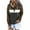 Brown##1, variant on Jsaierl Womens Hoodies Cute Color Block Graphic Hooded Sweatshirts Casual Pullover Workout Long Sleeve Top Hoodie Womens Hoodies Under $20