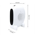 thumbnail image 3 of Bearachild Miniventilador Calentador de escritorio Calentamiento rápido Manos Pies Calentador 500W Plástico de bajo ruido 90 a 120 ℃ Apagado Electrodomésticos Enchufe de la UE, 3 of 6