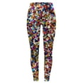 thumbnail image 4 of MKLEKYY Leggings de compresión para mujer, pantalones de yoga largos con estampado brillante y estampado completo para mujer Mardi, 4 of 4