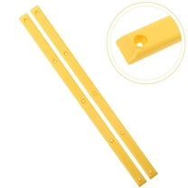 HOMEMAXS 2 Pcs Skateboard Rails Bumper Strip 36.00X1.70X0.50CM Yellow
