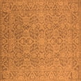 thumbnail image 1 of Ahgly Company Indoor Square Oriental Orange Industrial Area Rugs, 4' Square, 1 of 4