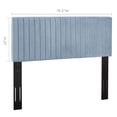 thumbnail image 5 of Modway Keira Performance Velvet King/California King Headboard in Light Blue, 5 of 7