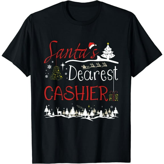 Cashier Xmas Job Cute Christmas T-Shirt