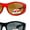 [2-Pack] Black & Red, variant on SA106 Kids Size 47mm Fit Over OTG Polarized Sunglasses Brown