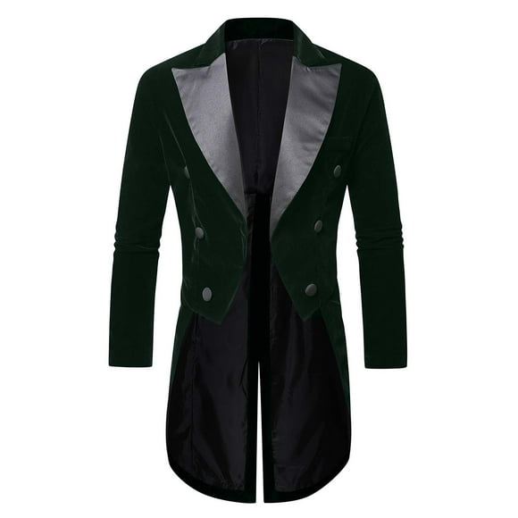 Steampunk Jacket Men Mens Suit Jacket Elegant Velvet Suit Tailcoat, Mens Banquet And Wedding Suit, Stage Dress, Mens Suit Jacket Black Suit Jacket for Men Men'S Suit Jackets