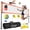 Orange, variant on Patiassy 32FT Outdoor Volleyball Net Set, Adjustable Height Regulation-Size Net with Steel Poles, Volleyball, Pump & Carry Bag for Backyard, Beach & Lawn