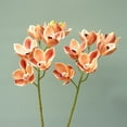 thumbnail image 1 of Decorative Artificial Flower Vivid Pastoral Realistic Cymbidium Fake Flower Home Decor, 1 of 7
