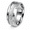 Silver, variant on Men's Glow Skull Ring, Stainless Steel Gothic Band with Repeating Skull Motifs and Luminous Center, Sizes 6-13, for Biker Looks, Parties, Halloween and Gift for Him