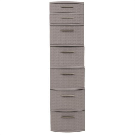 UPC: 7707294452333 | MQ Eclypse 7-Drawer Plastic Storage Unit  Taupe