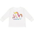 thumbnail image 3 of Inktastic Unicorn Lover Mom Daughter Grandma Grandchild Girls Long Sleeve Toddler T-Shirt, 3 of 5