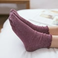 thumbnail image 5 of Visland Women Socks, Fashion Ribbed Design Glitter Casual Solid Color Soft Skin-friendly Cotton Middle Tube Socks for Daily Wear, 5 of 8