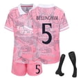 thumbnail image 3 of 24-25 Home Jerseys Sports Team Uniform Set Football Training Suit Set Three-piece Sets "10" Child 18 #129C, 3 of 7