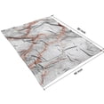 thumbnail image 4 of Gray Rose Gold Marble Pattern Blanket,Comfortable Soft Flannel Throw Blanket,All Season,Warm Lightweight Blankets for Sofa Bed Couch Living Room Chair,60"x80", 4 of 4