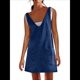 thumbnail image 3 of Minivestido Vaquero para Mujer, con Tirantes Ajustables, Falda Alta, Informal, Tipo Enterito Vaquero. Azul Oscuro M, 3 of 9