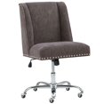 thumbnail image 5 of Linon Home Decor Violet Charcoal Office Swivel Chair, 5 of 5
