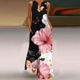 thumbnail image 2 of Lindreshi Maxi Dresses for Women 2024 Women's Summer Comfort Sexy Fashion Printing Sleeveless V-Neck Dress, 2 of 5