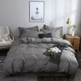 thumbnail image 1 of Ropa de cama Textura Liso Edredón Funda de almohada Sin sábana Tres juegos, 1 of 6