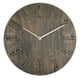 thumbnail image 1 of Reloj de pared de 12 pulgadas, redondo, nórdico, sin tictac, funciona con pilas, para el hogar Oro bronce, 1 of 9