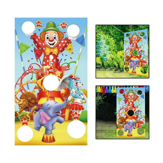 Baohd Jeu de Sacs de Haricots Réutilisables Bannière Interaction entre Amis Jeu de Lancer Jeu de Jardin Style B